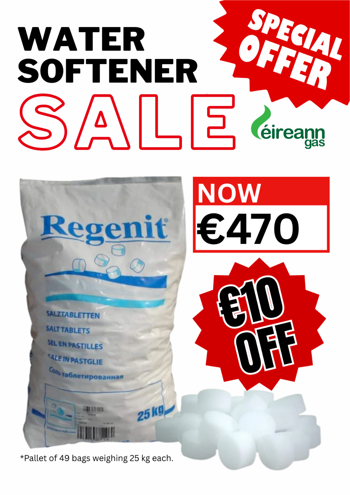 Water Softener Regenit Salt Tablets 25kg