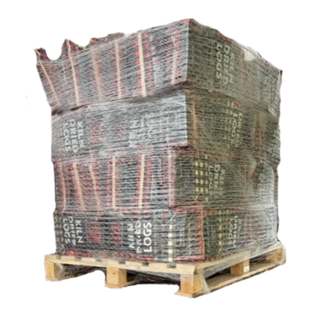Kiln Dried Jack Logs (128 bags per pallet)